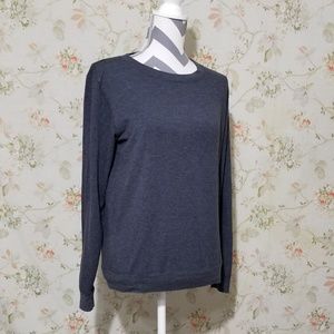 EVERLANE French Terry Charcoal Gray Sweater